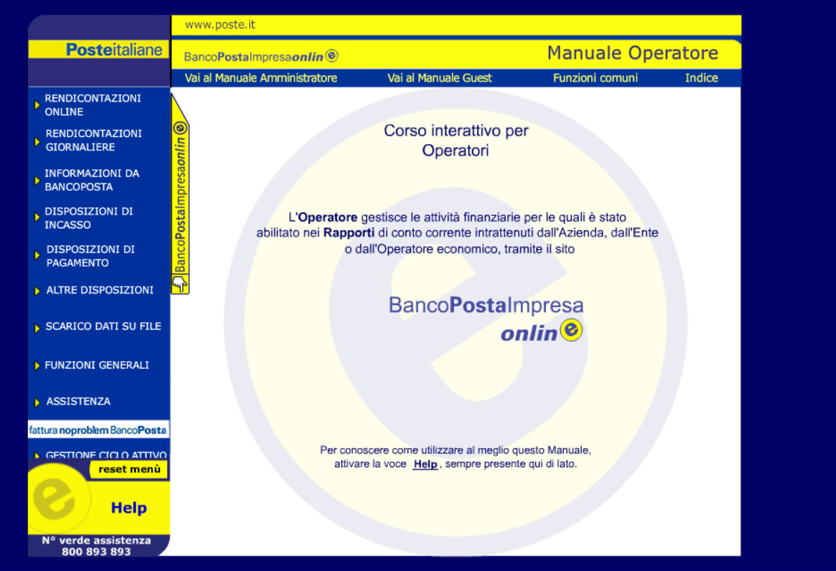 Banco Posta Impresa Online - E-Learning